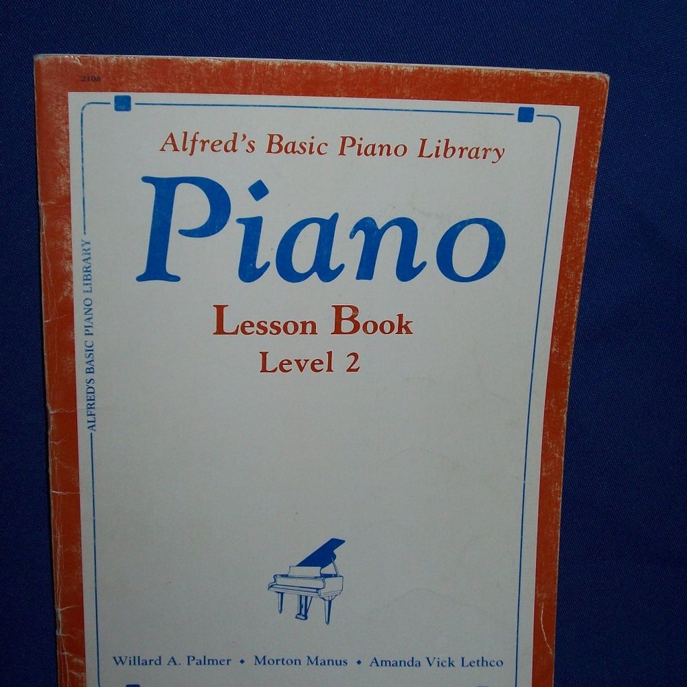 Alfred's Basic Piano Library 1981 Music Lesson Song Book Level 2